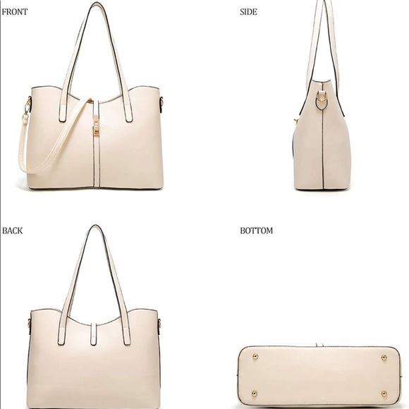 4pcs set tote Leather Handbag - Picture 2 of 6